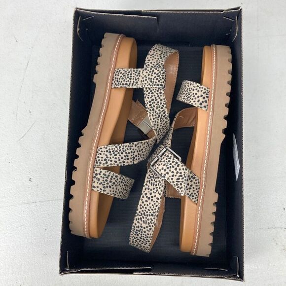 SM New York Annie Style Leopard Sandal Women’s Size 7.5 - Picture 4 of 5